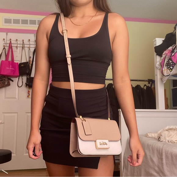 Coach Alie 18 in Colorblock Coach y2k shoulder bag / Coach Convertible Bag - Picture 9 of 10